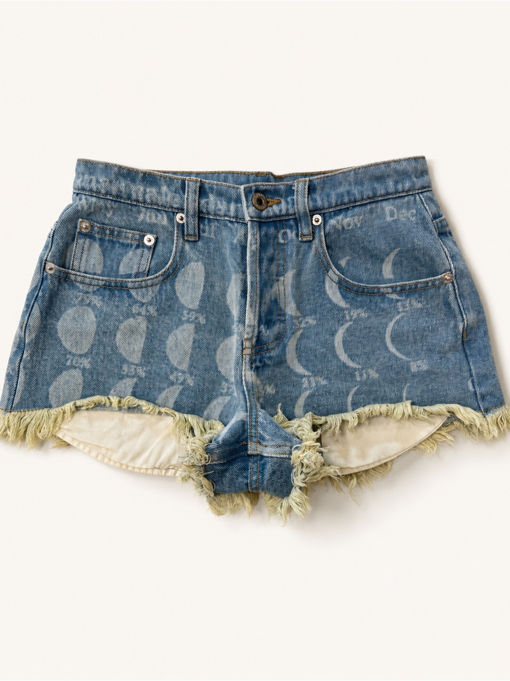 LOEWE x Paula’s Ibiza Women’s Small Moon Calendar Cutoff Denim Shorts